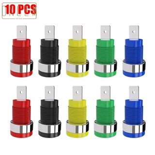 【ONCEMOREAGAIN】Banana Socket 10 Pcs 12mm Opening 4mm Binding Posts Pluggable Grounding Posts