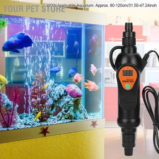 Your Pet Store ตู้ปลาควบคุมอุณหภูมิภายนอกปรับน้ำเครื่องทำน้ำอุ่นก้านสำหรับตู้ปลา CN ปลั๊ก 220V