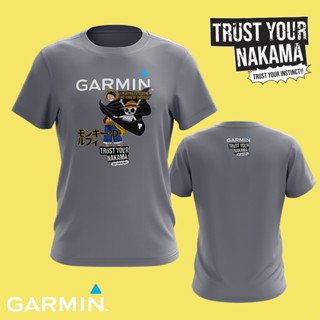 Garmin Instinct 2 เสื้อยืดลําลอง แขนสั้น คอกลม พิมพ์ลาย One Piece Luffy พลังงานแสงอาทิตย์ เหมาะกับการวิ่งกลางแจ้ง