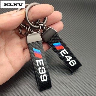 Klnu พวงกุญแจรถยนต์ คาร์บอนไฟเบอร์ เกรดสูง หรูหรา สําหรับ BMW E46 E30 E36 E60 E87 E39 E90