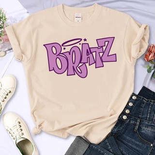 เสื้อยืด พิมพ์ลายกราฟฟิค Bratz แฟชั่นฤดูร้อน สําหรับผู้หญิง