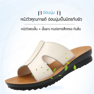 รองเท้าแตะ พื้นนิ่ม ขนาดใหญ่ เหมาะกับเดินชายหาด สําหรับผู้หญิง