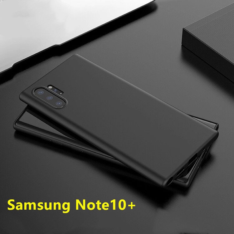 ส่งจากไทย  เคสซีลีโคนสีดำเเบบนิ่ม ใช้สำหรับ Samsung Galaxy Note 10+  ซัมซุง Note10PLUS    กันกระแทก   คลุมกล้อง
