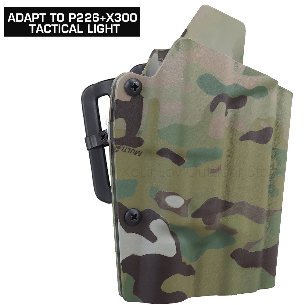 X300 Tactical Flashlight Pistol Holster U.S. Kydex Lightweight Material for P226 Military Hunting