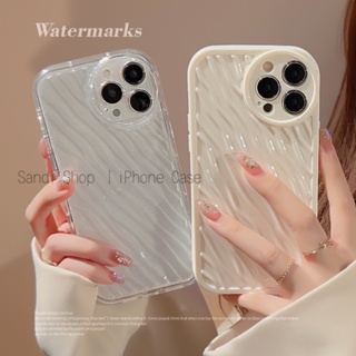 เคสโทรศัพท์มือถือ TPU นิ่ม กันหล่น ลายนม คลื่นน้ํา สีขาว เรียบง่าย สําหรับ iPhone 15 7 8 X XSmax 11 12 12Pro 12ProMax 14 14ProMax 14Pro 13 13Pro 13ProMax 11 iPhone 15ProMax