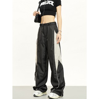 Massimo กางเกงขายาว กางเกง Retro Hip Hop Pants 2023 NEW Style 071514