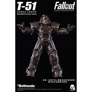 พร้อมส่ง ของแท้ 100% Threezero Fallout T-51 ชุดกระเป๋าเกราะ สําหรับใส่เกราะพาวเวอร์แบล็กเบิร์ด