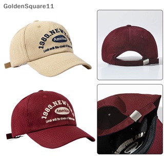 Goldensquare หมวกเบสบอล ปักลายตัวอักษร แนวสตรีท ฮิปฮอป สําหรับผู้ชาย และผู้หญิง