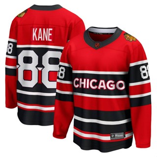 เสื้อกีฬาแขนยาว ลาย HQ1 NHL Chicago Blackhawks Jersey Kane Hockey พลัสไซซ์ QH1