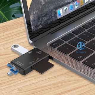 เครื่องอ่านการ์ด OTG USB 3.0 Type-C Card Reader สําหรับ Secure Digital/TF Cardreaders Splitter Adapter สําหรับโทรศัพท์ตั้งโต๊ะ PC