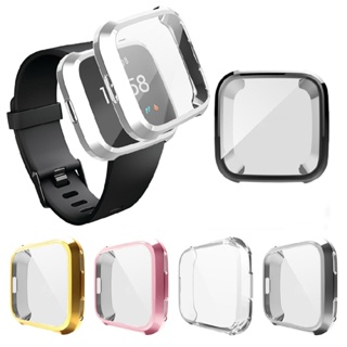 Lianli For Fitbit Versa Lite 2 Watch TPU Full Screen Protector Protect Frame Case Cover