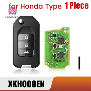 รีโมตกุญแจรถยนต์ 3 ปุ่ม สําหรับ Xhorse XKHO00EN Honda Type VVDI