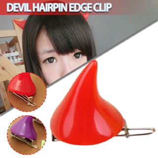 New 2pcs Devil Hair Clip Horns Candy Color Halloween Fancy Dress Costume Cosplay