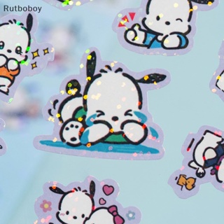 [Rut] สติกเกอร์การ์ด ลาย Sanrio Hello Kitty Kuromi Pachacco Goo สําหรับตกแต่งไดอารี่ สมุดไดอารี่ DIY 5 ชิ้น