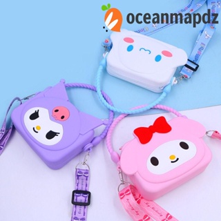 Oceanmapdz กระเป๋าใส่เหรียญ ซิลิโคน ลายการ์ตูนคิโรมิ คินนาม่อนโรล เมโลดี้ น่ารัก สําหรับห้อยกระเป๋า