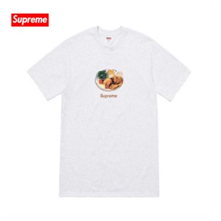 [พร้อมส่ง] เสื้อยืดลําลอง ผ้าฝ้าย 100% แขนสั้น คอกลม พิมพ์ลาย Supreme 18ss สีดํา สําหรับทุกเพศ