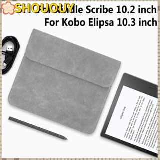 SHOUOUY กระเป๋าหนัง PU กันน้ํา สําหรับ Kindle Scribe 10.2 นิ้ว