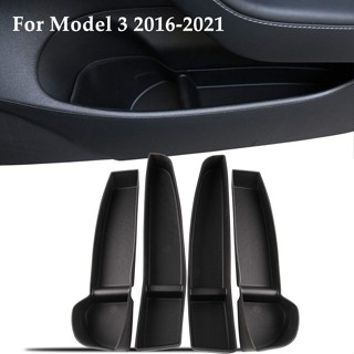 ⚡READYSTOCK⚡Door Storage Box 4 Pieces Armrest Storage Bag Black Door Handle Door Side