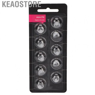 Keaostore 10pcs Hearing Amplifier Open Domes 10MM Silicone Transparent Soft Prevent Static Ear Plugs Tips Aid Accessories