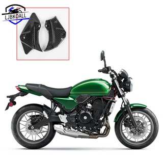 Ljbkoall Z650RS ฝาครอบถังแก๊ส ด้านหน้า คาร์บอนไฟเบอร์ อุปกรณ์เสริม สําหรับ Kawasaki Z650 RS 2022 2023