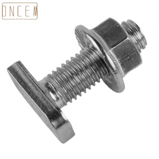 【ONCEMOREAGAIN】DIN 6923 304 Stainless Steel Hammer Head Screws with Flange Nuts M8 Pack of 16