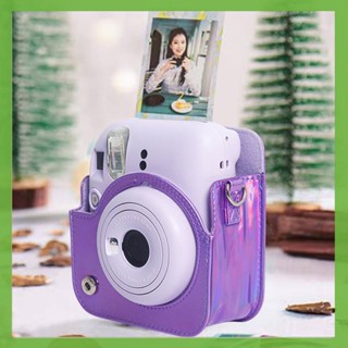 กระเป๋าเก็บกล้อง หนัง PU สําหรับ Fujifilm Instax Mini 12