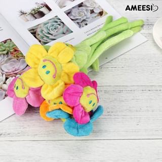 ตุ๊กตายัดนุ่น รูปดอกไม้ Ameesi un Flower หน้ายิ้ม งอได้ สําหรับตกแต่งบ้าน