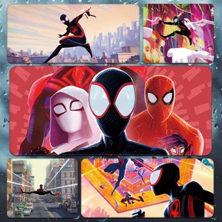 Spider-Man: Across the Spider-Verse mouse pad Keyboard pad omputer table mat custom สไปเดอร์แมน: ข้ามไปสไปเดอร์เวิร์สไมล์สโมราเลสแผ่นรองเมาส์เกวนสเตซี่ขนาดใหญ่กว่า แป้นพิมพ์คอมพิวเตอร์โต๊ะเสื่อหนังแมงมุม ที่กำหนดเอง