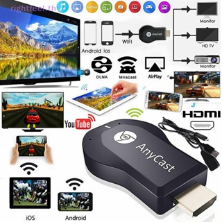 Rightfeel.th AnyCast M12 Plus ตัวรับสัญญาณ WiFi Airplay Miracast HDMI TV DLNA 1080P ใหม่