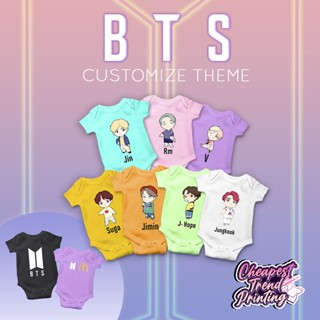 Bts (KPOP) ธีมการออกแบบสําหรับเด็ก Onesie EZIP