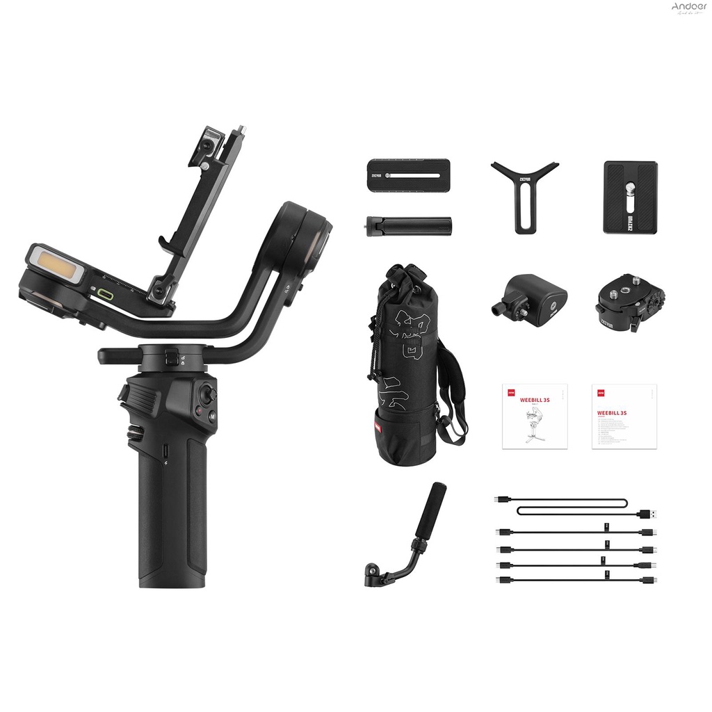 ZHIYUN WEEBILL 3S COMBO Handheld Camera 3-Axis Gimbal Stabilizer Quick Release Built-in Fill Light P