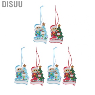 Disuu 3 Christmas Tree Masks  Snowman Ornaments Cute And Delicate PVC With Ribbon Rings