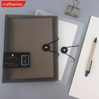 Craftseries สมุดโน๊ตไดอารี่ แบบใส ขนาด A5 B5 ถอดเปลี่ยนได้ เครื่องเขียน สําหรับสํานักงาน โรงเรียน C7U7