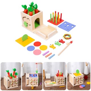 Youn 8-in-1 Montessori เหรียญแทรกกล่องของเล่นตกปลาเกมวิจิตรมอเตอร์ของเล่นประสาทสัมผัสพัฒนาการการเรียนรู้เด็ก