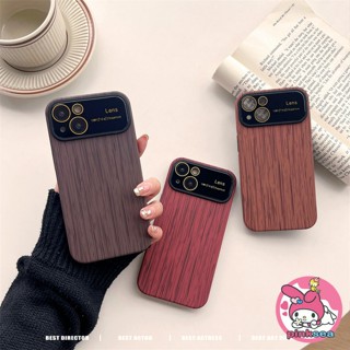 เคสโทรศัพท์มือถือ ซิลิโคนนิ่ม TPU กันกระแทก ลายไม้ หรูหรา สําหรับ iPhone 14 13 12 11 Pro Max