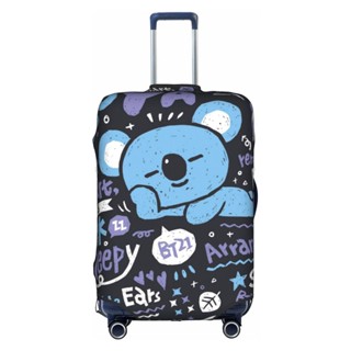 Koya_bt21 ผ้าคลุมกระเป๋าเดินทาง ผ้าสแปนเด็กซ์ แบบหนา ยืดหยุ่นสูง 18 24 28 32 นิ้ว