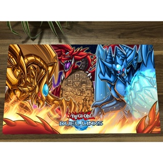 Yu-gi-oh! แผ่นรองเมาส์ ลายอนิเมะ Playmat Egyptian Gods TCG CCG