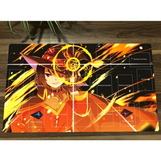 แผ่นรองเมาส์ ลายการ์ตูนอนิเมะ KonoSuba Yugioh Playmat Megumin CCG TCG พร้อมแผ่นรองเมาส์