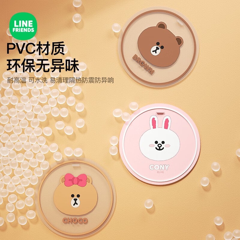 [LINE FRIENDS]ที่รองแก้วช่องเก็บของที่รองประตูแผ่นกันลื่น[LC] ราคา ถูกที่สุด ดีลบีเคเค แกลเลอรีภาพที่ 5