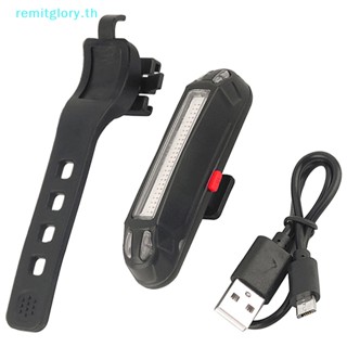 Remitglory ไฟท้ายจักรยานเสือภูเขา Led กันน้ํา ชาร์จ Usb TH