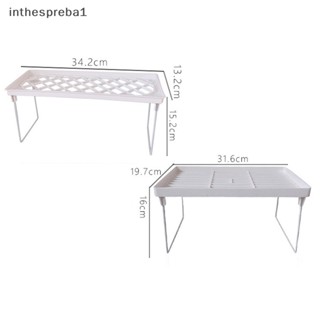 Inthespreba1^^ 1 ชิ้น ที่เก็บเครื่องเทศ ปรับได้ ตู้เก็บของ โลหะ ชั้นเก็บของ ไม่ลื่นไถล * ใหม่