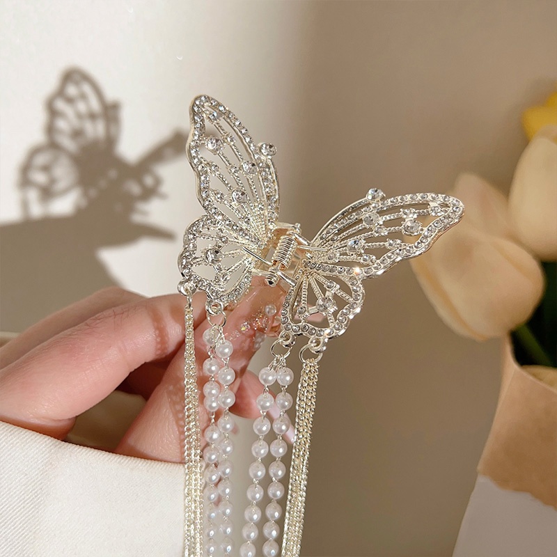 ที่หนีบผม ประดับโบว์ แต่งพู่ สีทอง สไตล์เกาหลี หรูหรา ระดับไฮเอนด์ - รูปที่ 6