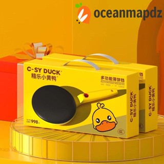 OCEANMAPDZ เครื่องทําเครปไฟฟ้า 220V ไข่ม้วนพิซซ่า เครื่องใช้ในครัว เครื่องมือทําอาหาร กระทะอบ