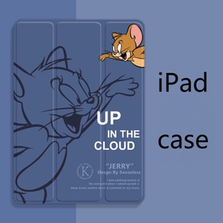 เคส ลาย Happy Jerry พร้อมช่องใส่ปากกา สําหรับ iPad mini 1 2 3 4 5 6 2017 2018 air1 2 3 4 5 pro 11 2022 gen10 iPad 10.2 gen 7 8 9