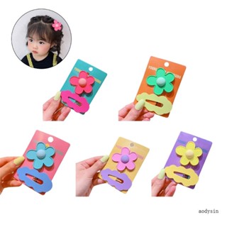 Aod กิ๊บติดผม พลาสติก ลายดอกไม้ ใบเมเปิ้ล น่ารัก อุปกรณ์เสริม สําหรับเด็กผู้หญิง