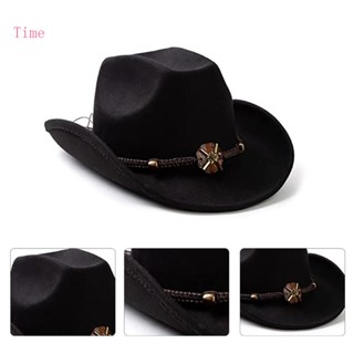 หมวก Fedora หมวกคาวบอย น้ําหนักเบา สีพื้น สไตล์ตะวันตก สําหรับผู้ชาย และผู้หญิง