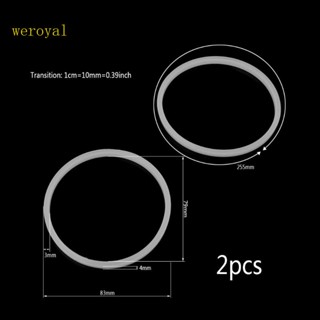 Weroyal ปะเก็นแหวนยาง รูปตัว O ขนาด 8 3 ซม. แบบเปลี่ยน สําหรับเครื่องปั่นน้ําผลไม้ 2 ชิ้น