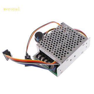 Weroyal ตัวควบคุมความเร็วมอเตอร์ DC 10-55V 12V 24V 36V 60A PWM สําหรับตัวควบคุมความเร็วมอเตอร์ DC CW CCW Reversibl