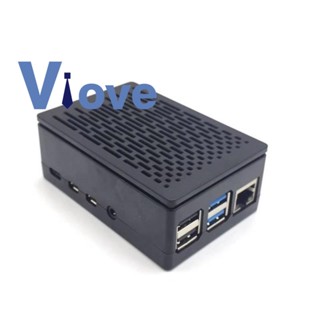 เคสพัดลมระบายความร้อนฮีทซิงค์ อลูมิเนียม ติดตั้งได้ สําหรับ Raspberry Pi 4 Raspberry Pi 4B