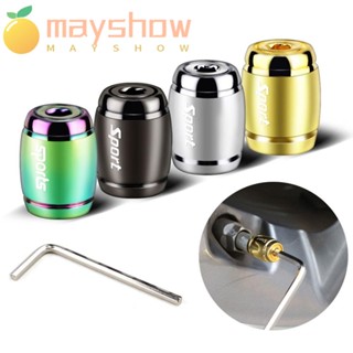 MAYSHOW ฝาครอบวาล์วยางล้อ โลหะผสมสังกะสี ป้องกันฝุ่น สไตล์สปอร์ต